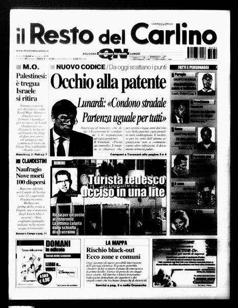 Il Resto del Carlino : giornale dell'Emilia